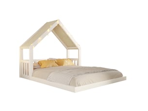 Lit cabane 140x200 cm DESVIAE coloris blanc