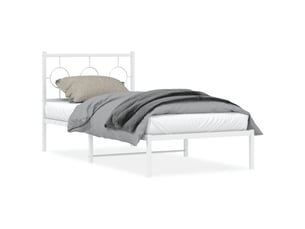 Lit simple 90x200 cm    coloris blanc