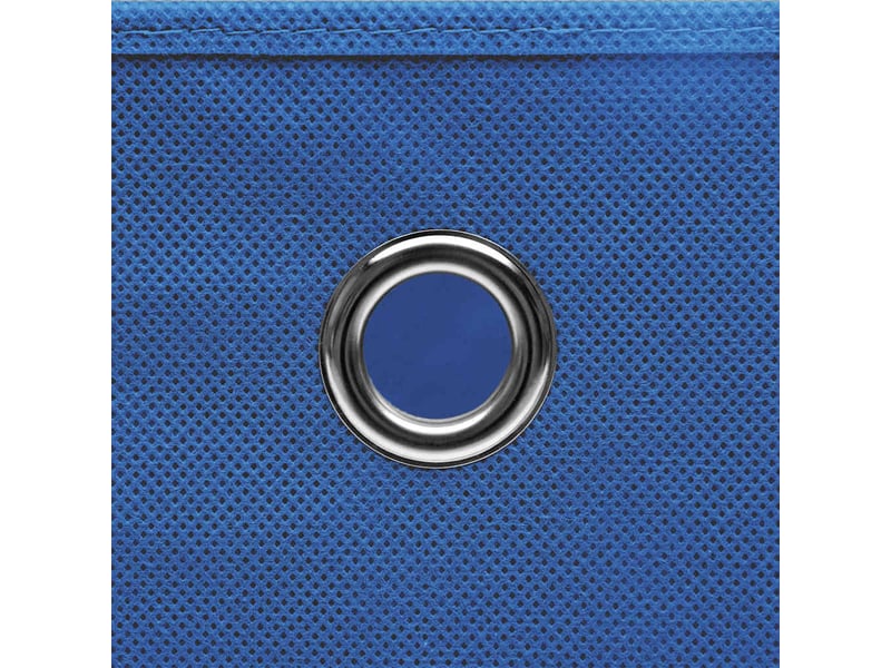  Boîtes de rangement 4 pcs tissu intissé 28x28x28 cm bleu  - Conforama D