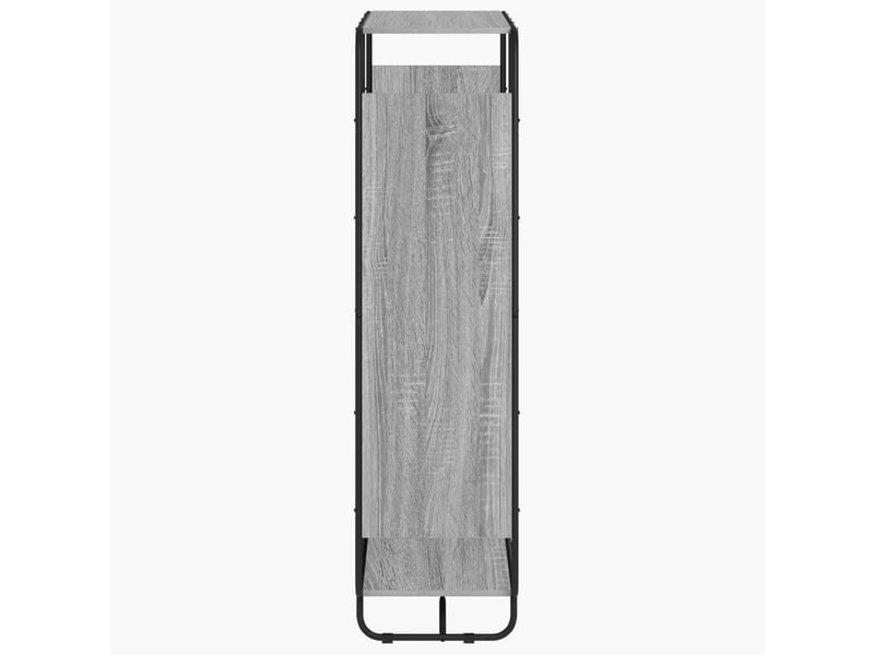  Buffet haut, buffet de rangement sonoma gris 93.5x37.5x144 cm bois d'ingénierie  - Conforama D