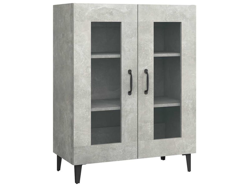 Buffet - bahut - meuble de rangement gris béton 69,5x34x90 cm bois d'ingénierie  - Conforama A
