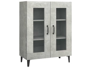 Buffet - bahut - meuble de rangement gris béton 69,5x34x90 cm bois d'ingénierie