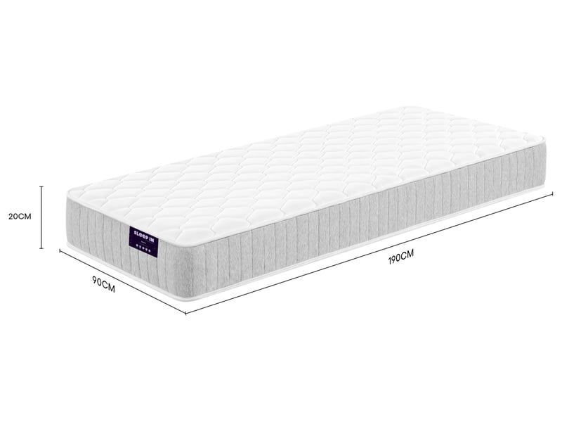  Matelas Ressorts + latex 90x190 cm  - Conforama H
