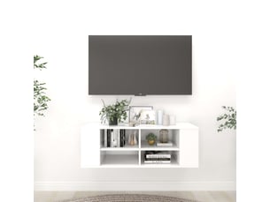 Meuble tv coloris blanc