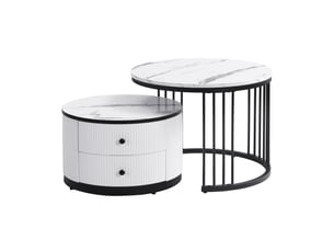 Table basse rond(e) coloris noir <strong></strong> <strong></strong>