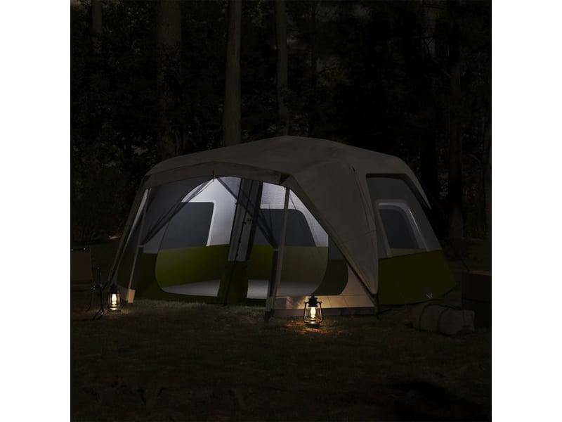  Tente de camping, tente familiale avec led 10 personnes libération rapide shl55541  - Conforama C