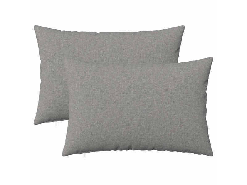 Lot de 2 coussins avec oreiller, coussins décoratifs heerlen gris nuage tissu cf50240 - Conforama B