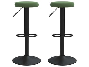 Lot de 2 tabouret de bar, chaise de bar vert foncé velours shl29952