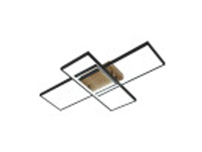  Fabrilamp madaleta, plafonnier, moderne, led, 134 w, 14740 lm, 3000-4000-6500 k, noirmadera, 9.5 x 79 x 49.5 cm 244681349 - Conforama B