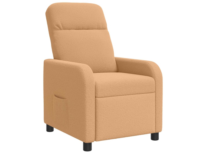 Vidaxl fauteuil inclinable beige bouclé - Conforama A