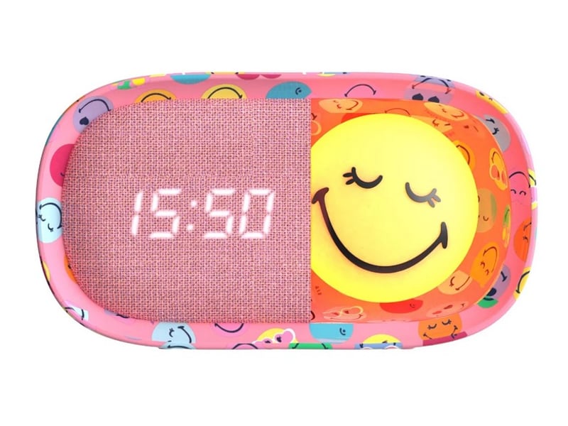  Smiley clock - reveil rose SMYCLO-P K-01 - Conforama B