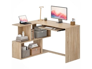 Bureau d'angle   120 cm coloris naturel