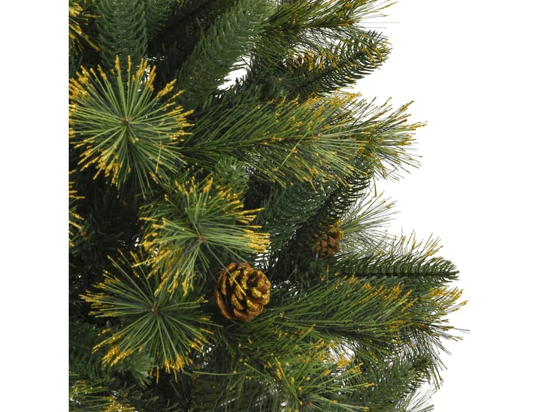 Sapin de noël - arbre de noël artificiel articulé avec pommes de pin 150 cm  - Conforama E