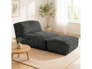 Fauteuil fixe <strong>MODENVIE</strong> <strong></strong> Velours côtelé gris