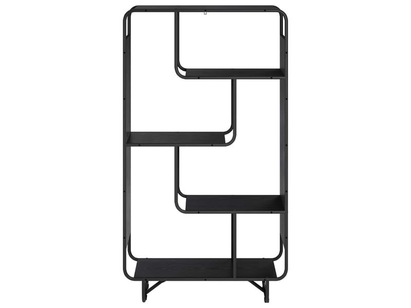  Buffet haut, buffet de rangement chêne noir 80x37,5x144 cm bois d'ingénierie  - Conforama C