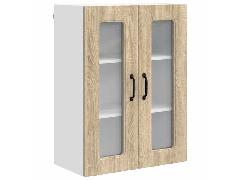  Meuble mural de cuisine | armoire de cuisine chêne sonoma 60x31x80cm shl7540  - Conforama A