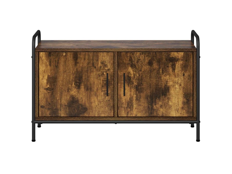  Meuble tv moderne, banc tv 79,5x33x50 cm chêne fumé bois d'ingénierie shl52269  - Conforama D