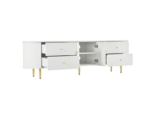 Meuble tv coloris blanc 180 cm 180x40x53cm