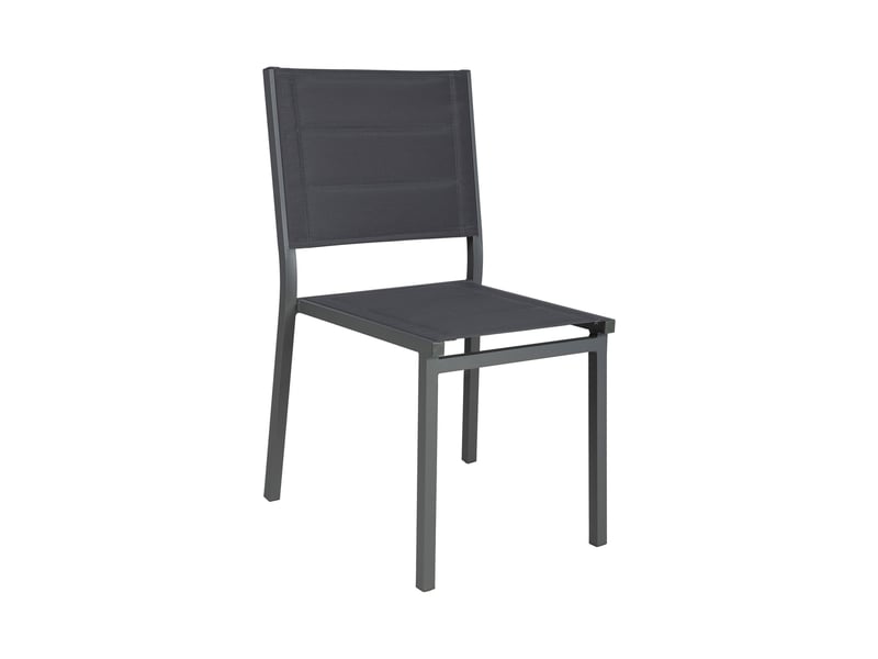  Ensemble table de jardin + 4 chaises + 2 fauteuils gris- mimizan  - Conforama E