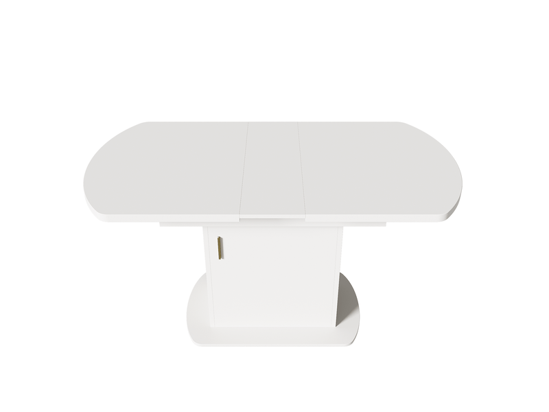  Table à manger extensible ovale 110-130 cm avec rangement  - Conforama R