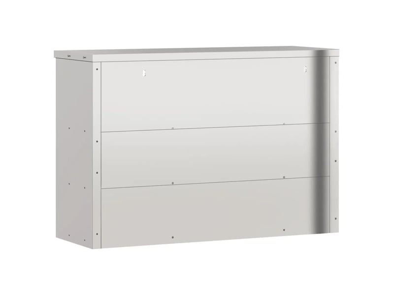  Armoire murale de cuisine en acier inoxydable 110 x 40 x 75 cm design moderne avec 2 étagères couleur argenté 02_0047582  - Conforama D