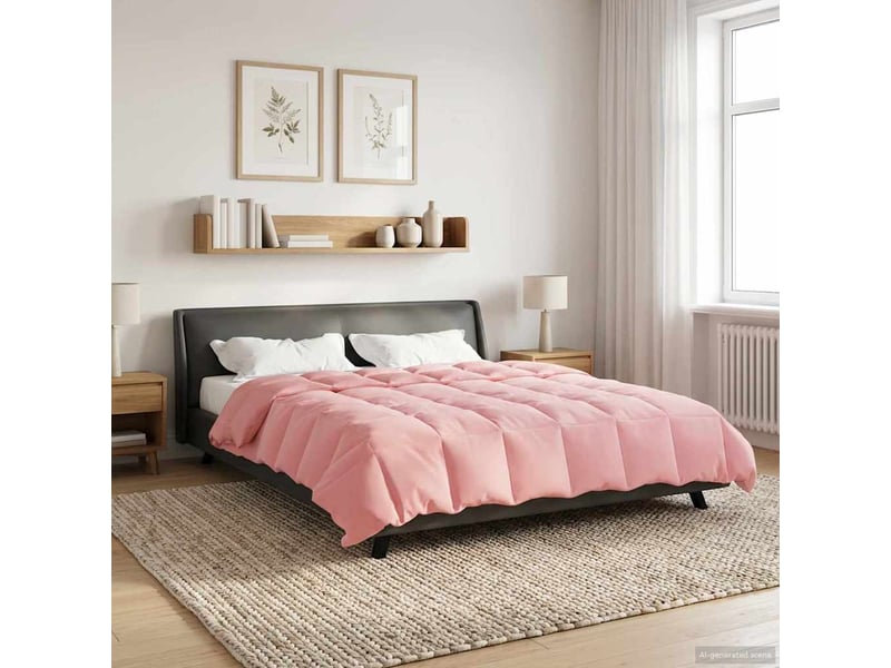  Duvet - couette complet toute l'année 220 x 260 cm 4 saisons rose  - Conforama B
