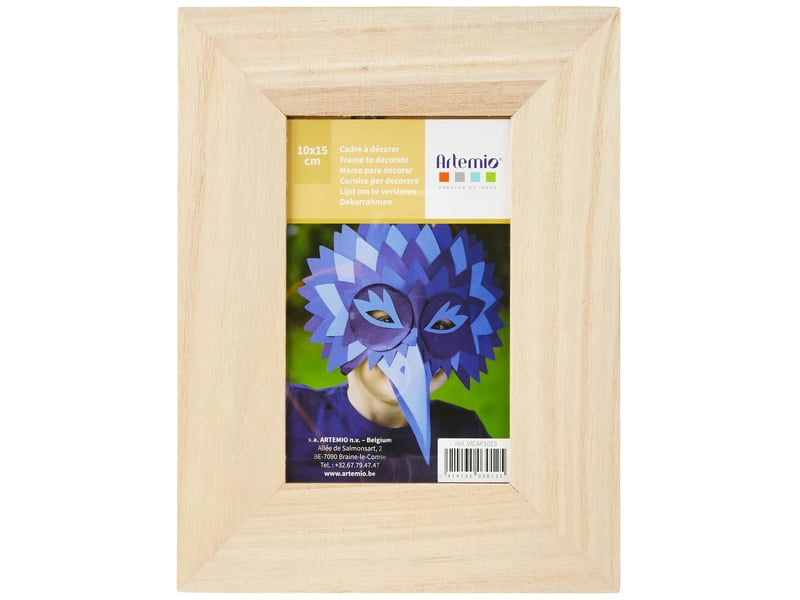  Artemio vicap1015 cadre photo en bois, 10cm x 15cm, beige, 18 x 1 x 23 cm  - Conforama D