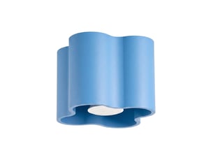 Plafonnier ovio 1 azur gu10 aluminium moderne 10x12x12cm