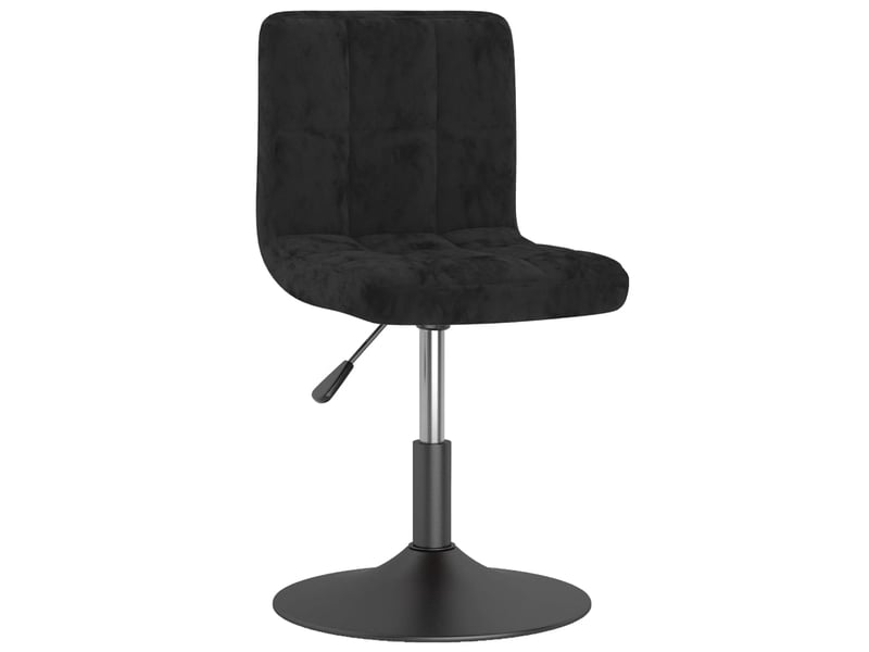  Tabouret de bar, chaise de bar pivotant noir velours  - Conforama A