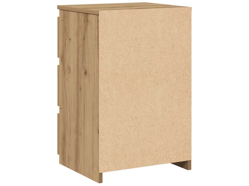  Table de chevet - cabinet de chevet - table de nuit chêne artisanal 40x35x62,5 cm bois d'ingénierie  - Conforama E