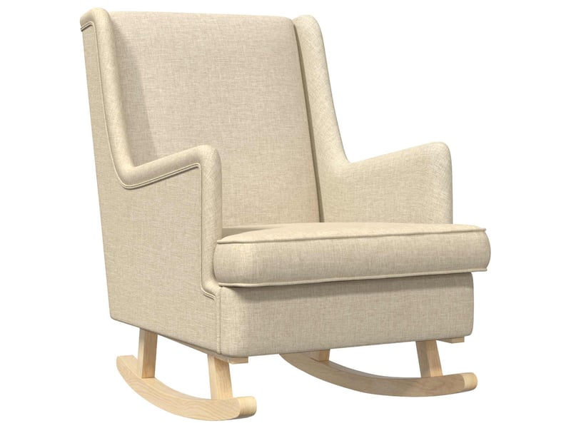  Vidaxl chaise à bascule crème 62 x 80 x 85 cm tissu  - Conforama A