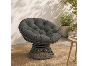 Coussin de chaise suspendue, coussin d'assise vianen 100 % polyester gris cf54280