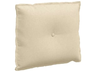 Coussin de dos, coussin de dossier crème 60 x 19 x 50 cm tissu cf54634