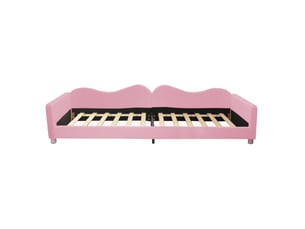 Lit simple 90x200 cm coloris rose