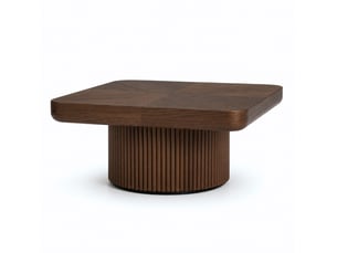 Table basse carré(e) coloris bois foncé KOVIEA  - 78 cmx78 cm