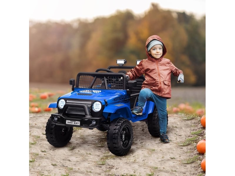  Voiture électrique enfant 109x67x68,5 cm télécommandée bleu  - Conforama B