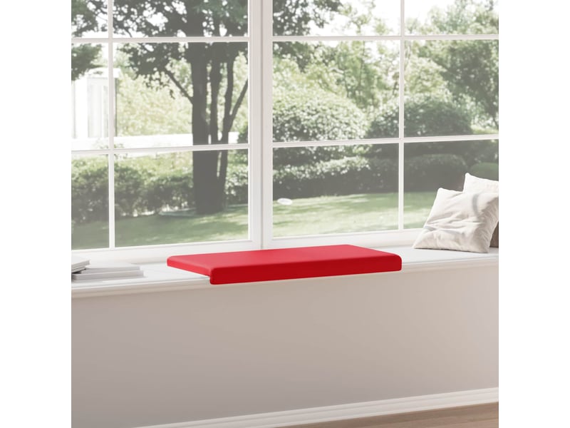 Coussin de banc, coussin d'assise, coussin de canapé simili cuir rouge profondeur 35 cm cf52933 - Conforama D