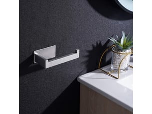 Porte-papier toilette porte papier toilette, acier inoxydable adhésif, pour cuisine salle de bains - 1