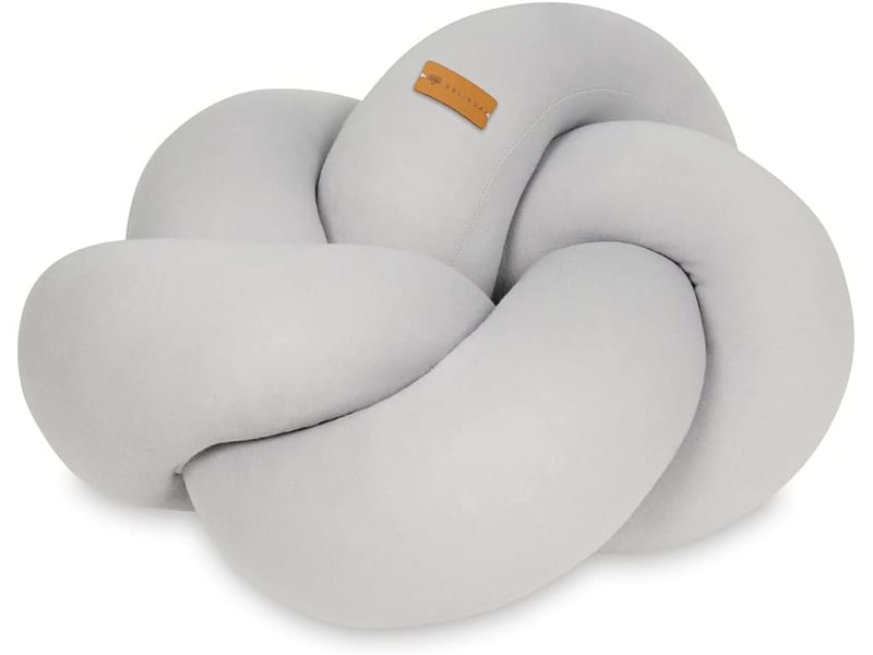  Coussin oreiller décoratif tresse gris 426009 - Conforama A