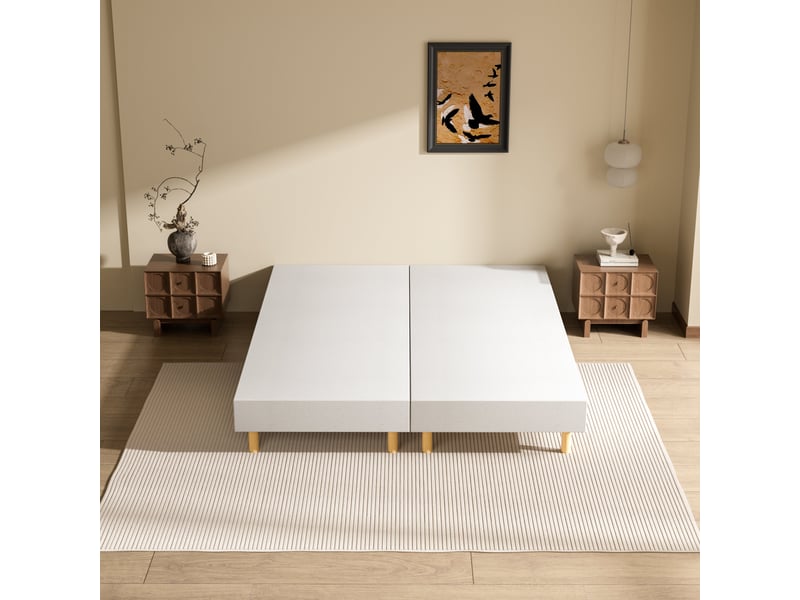 Sommier tapissier 160x200 (2x80x200), 6 pieds*2  - Conforama E