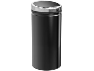 Poubelle automatique à capteur 42 l en acier noir evryae