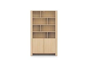 Bibliotheque coloris  bois clair 8 étagère(s) LOUNGITUDE SAVIO - 103 cm x 170 cm