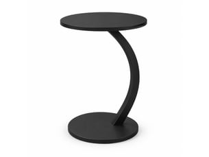Table basse rond(e) coloris noir <strong>HAVRYA</strong> <strong></strong> - 40 cmx40 cm