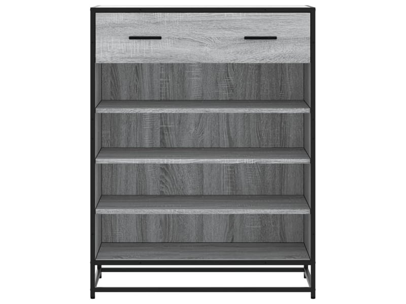  Meuble à chaussures, armoire à chaussures sonoma gris bois d'ingénierie et métal shl9801  - Conforama D