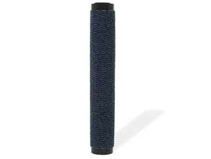 Tapis d'entrée rectangulaire à nœuds 40x60 cm bleu - comfortxl
