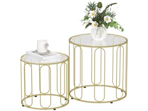 Table basse coloris doré T1003-01-10803