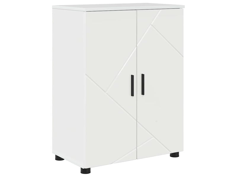  Cabinet de salle de bain, armoire salle de bain blanc brillant 60 x 35 x 80 cm cf65251  - Conforama A