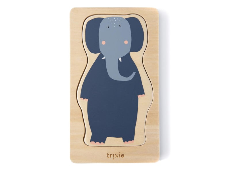  Puzzle 4 couches d'animaux en bois 36-168 - Conforama A