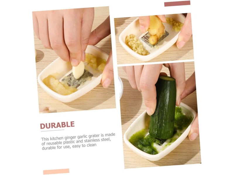 Râpe à gingembre et ail portable maison ergonomique ustensile de cuisine compact facile à nettoyer hachoir réutilisable pour amateurs de cuisine - Conforama C