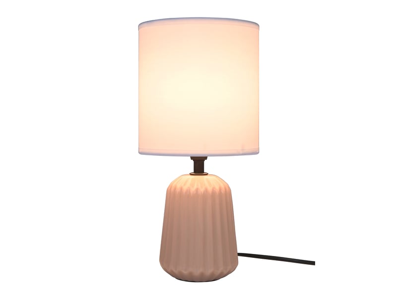 Lampe Céramique 32 cm blanc CELINE - Conforama H